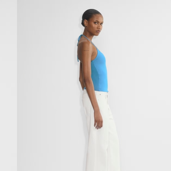 Aritzia Original Contour Grace Halter Top Sz L - Picture 2 of 6